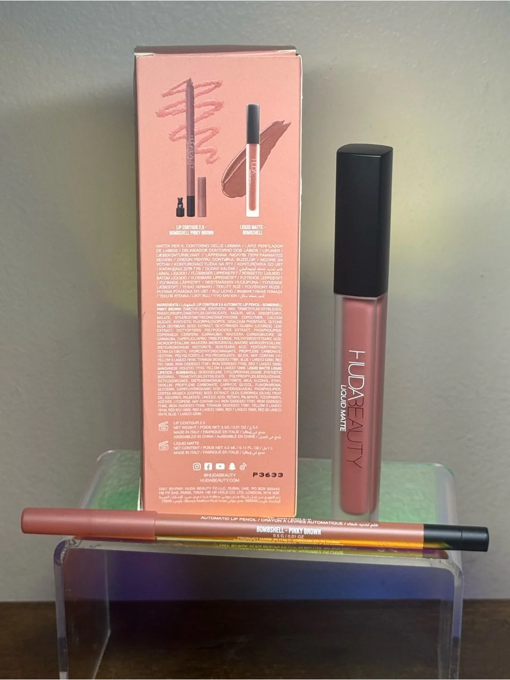 Huda beauty bombshell lip duo